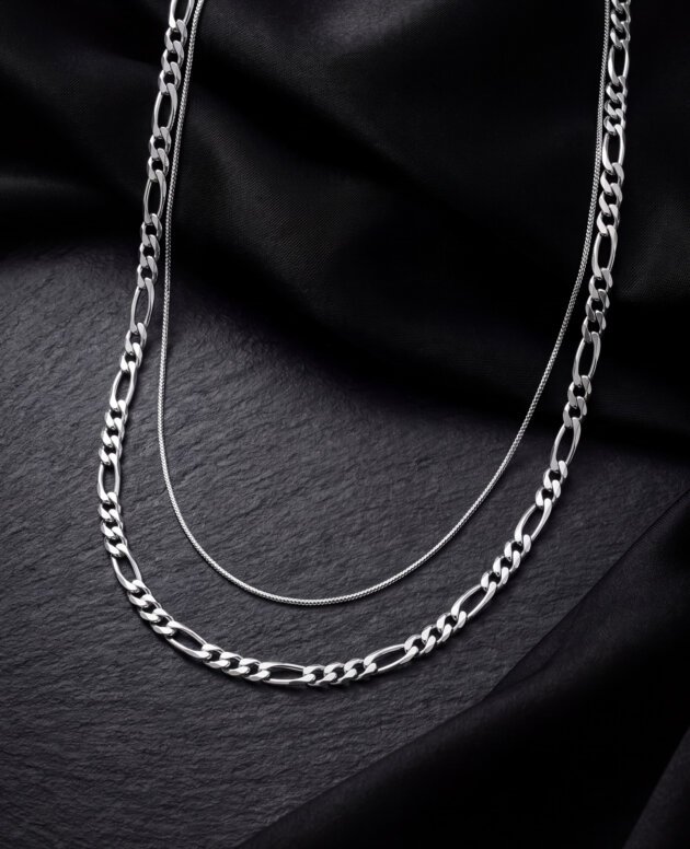Pärchen-Set · Herren + Damen Kette