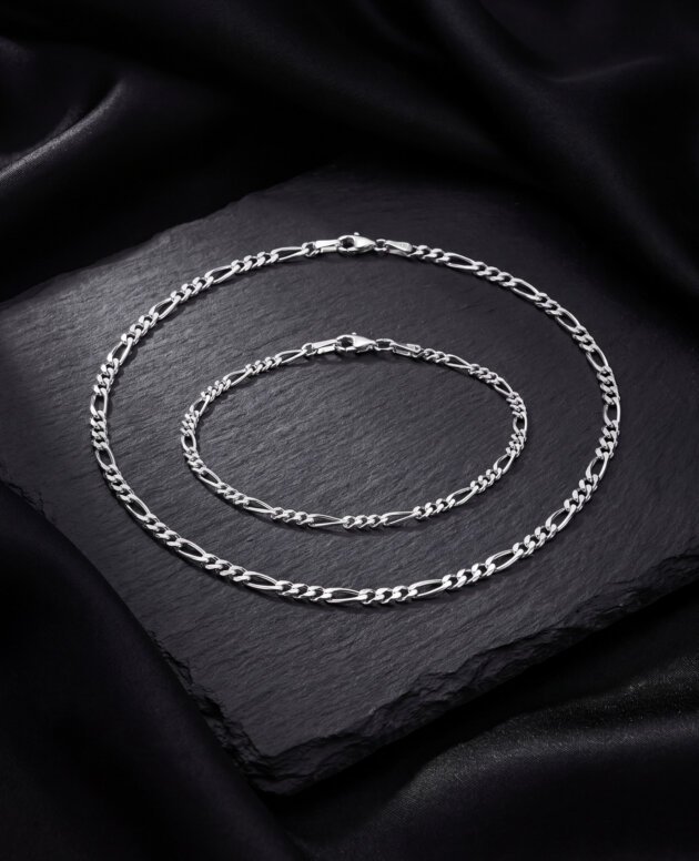 Figaro-Set · Kette + Armband