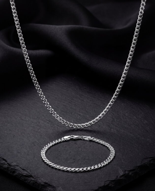 Panzer-Set · Kette + Armband