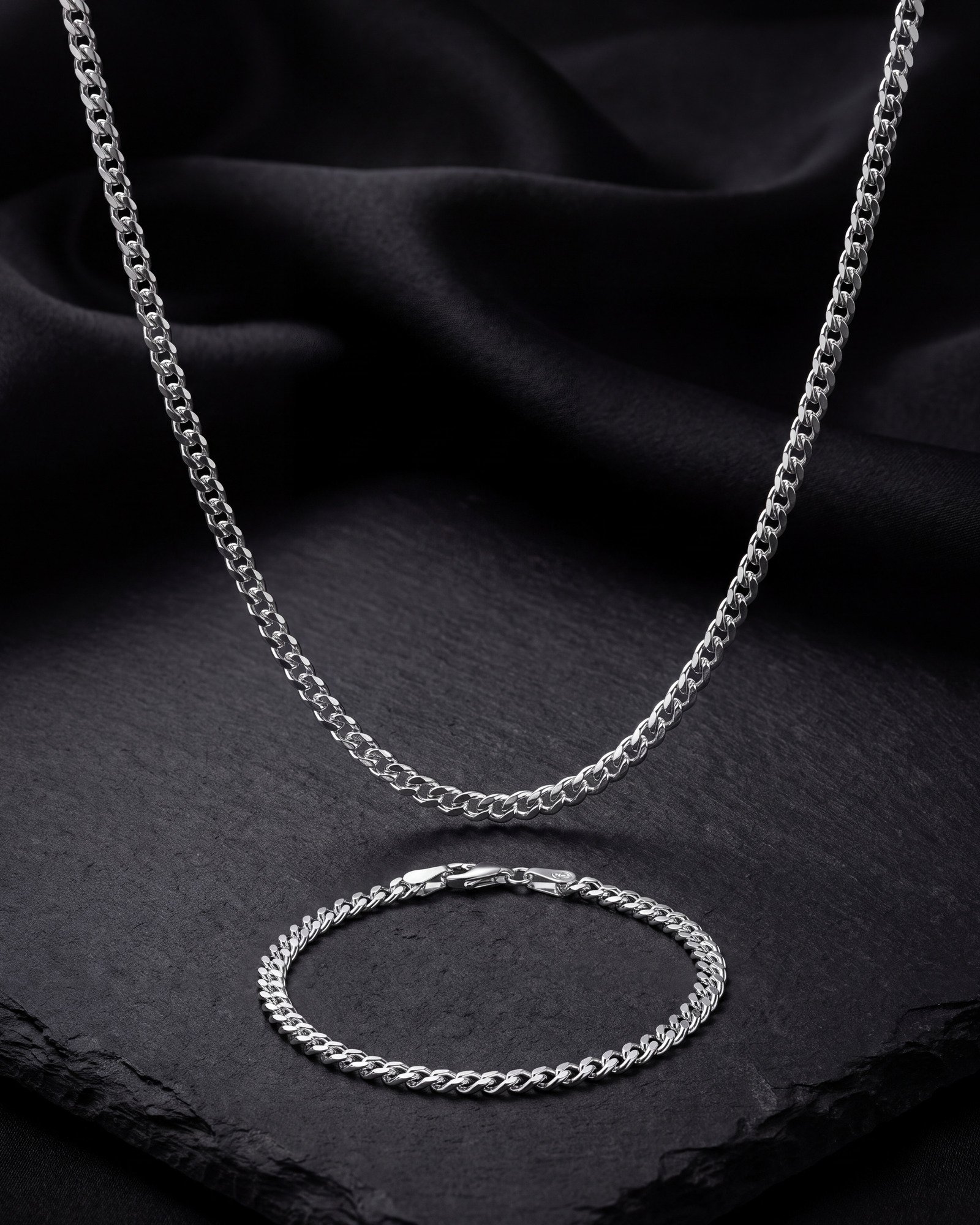 Panzer-Set · Kette + Armband